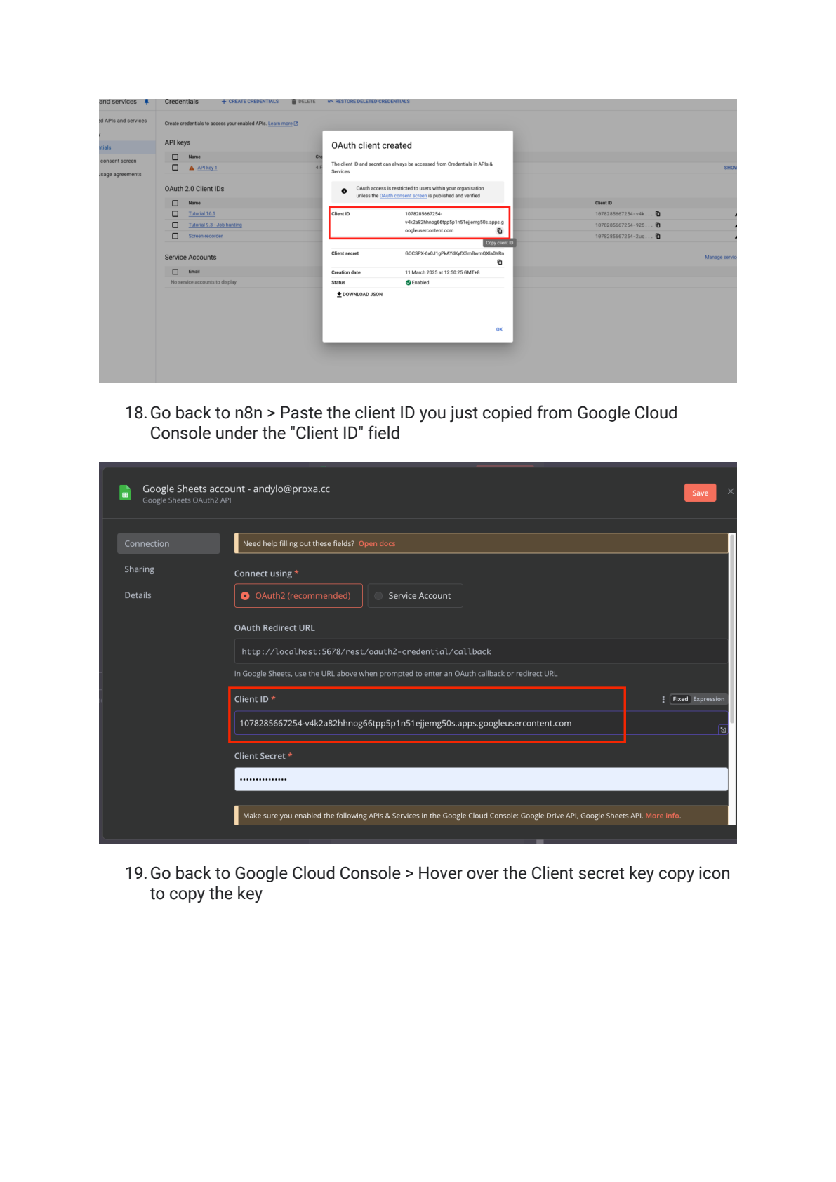 Google Sheets bi-directional sync met n8n instellen afbeelding 10