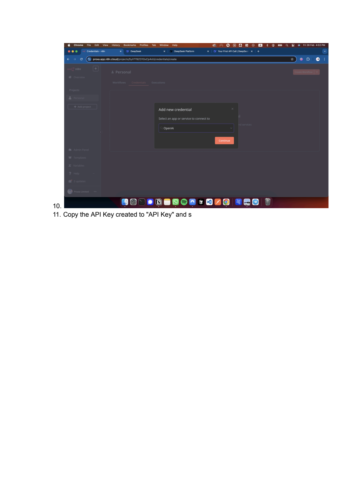 OpenRouter API instellen in n8n afbeelding 3